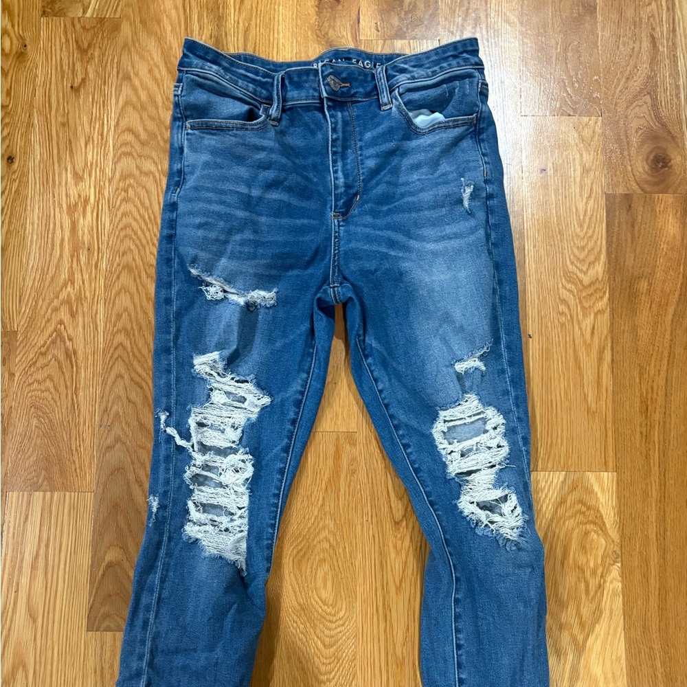 American Eagle Outfitters Dark Blue Denim 12 Regular